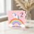 2nd Birthday Card, Unicorn and Rainbow Happy Birthday Card