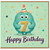 7th Birthday Card, Cute Monster Happy Birthday Card