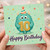10th Birthday Card, Cute Monster Happy Birthday Card