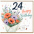24th Birthday Card, Happy Birthday Floral Bouquet Card