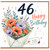 46th Birthday Card, Floral Bouquet Happy Birthday Card With Love