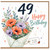 49th Birthday Card, Happy Birthday Floral Bouquet Card