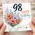 98th Birthday Card, Happy 98th Birthday Floral Bouquet Card