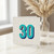 30th Birthday Card, Bold Retro Number 30 Polka Dot Design