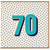 70th Birthday Card