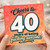 40th Birthday Card, Funny Cheers to 40 Years of Being Awesome