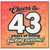43rd Birthday Card, Cheers to 43 Years of Being Awesome