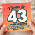 43rd Birthday Card, Cheers to 43 Years of Being Awesome
