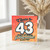 43rd Birthday Card, Cheers to 43 Years of Being Awesome