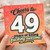 49th Birthday Card, Cheers to 49 Years of Being Fucking Awesome Funny Birthday Card