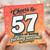 57th Birthday Card, Cheers to 57 Years of Being F*cking Awesome