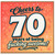 70th Birthday Card, Cheers to 70 Years of Being Awesome Card