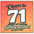 71st Birthday Card, Cheers to 71 Years of Being F***ing Awesome