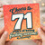 71st Birthday Card, Cheers to 71 Years of Being F***ing Awesome