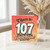 107th Birthday Card, Funny 107 Years of Being Awesome Birthday Card