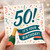 50th Birthday Card, It’s Your Birthday Celebration Card
