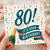 80th Birthday Card