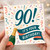 90th Birthday Card, It's Your Birthday Champagne Celebration Card