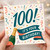 100th Birthday Card, It's Your Birthday Champagne Celebration Card