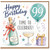 99th Birthday Card, Happy Birthday Time to Celebrate Champagne Balloon Design