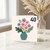 40th Birthday Card, Floral Vase Design