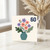 60th Birthday Card, Floral Vase Design
