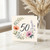 50th Birthday Card, Floral Wreath Design
