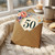 50th Birthday Card, Floral Design