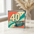 40th Birthday Card, - Fabulous Years Retro Vintage Style Card