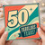 50th Birthday Card, Fabulous Years Retro Style Card