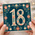 18th Birthday Card, Floral Vintage Style Number 18 Card
