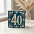 40th Birthday Card, Floral Vintage Style Number 40 Card
