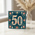 50th Birthday Card, Floral Number 50 Card