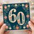 60th Birthday Card, Floral Vintage Style
