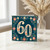 60th Birthday Card, Floral Vintage Style