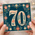 70th Birthday Card, Floral Number 70 Card