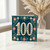 100th Birthday Card, Floral Vintage Style Card