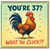 37th Birthday Card, Funny You're 37? What The Cluck Rooster Card