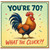 70th Birthday Card, Funny Rooster Joke Card, You're 70? What the Cluck?!