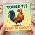 71st Birthday Card, Funny Rooster What The Cluck Card