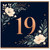 19th Birthday Card, Elegant Floral Design