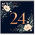 24th Birthday Card, Floral Number 24 Birthday Card