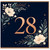 28th Birthday Card, Floral Number 28 Birthday Card