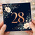 28th Birthday Card, Floral Number 28 Birthday Card