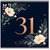 31st Birthday Card, Elegant Floral Number 31 Card