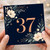 37th Birthday Card, Floral Number 37 Card