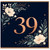 39th Birthday Card, Floral Number 39 Card