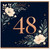 48th Birthday Card, Floral Number 48 Card