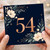 54th Birthday Card, Elegant Floral Age 54 Birthday Card