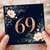 69th Birthday Card, Floral Number 69 Birthday Card